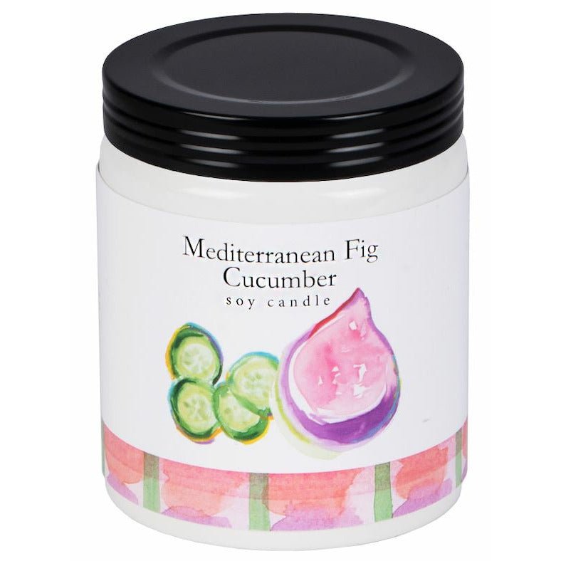 7.5 oz Scented Soy Candle - MEDITERRANEAN FIG CUCUMBER - Be YOUnique