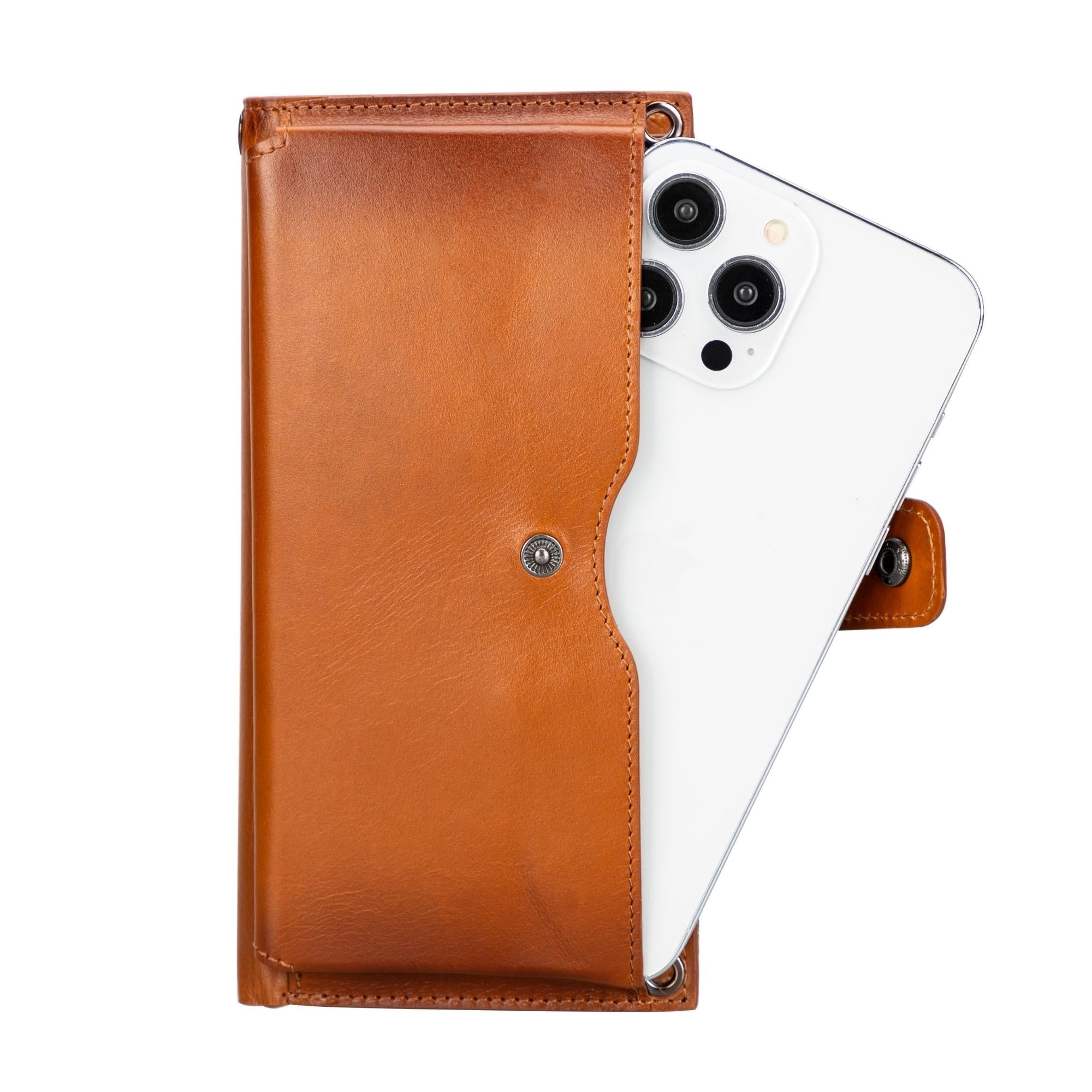 Kaycee Leather Women's Cell Phone Wallet with Strap - Be YOUnique