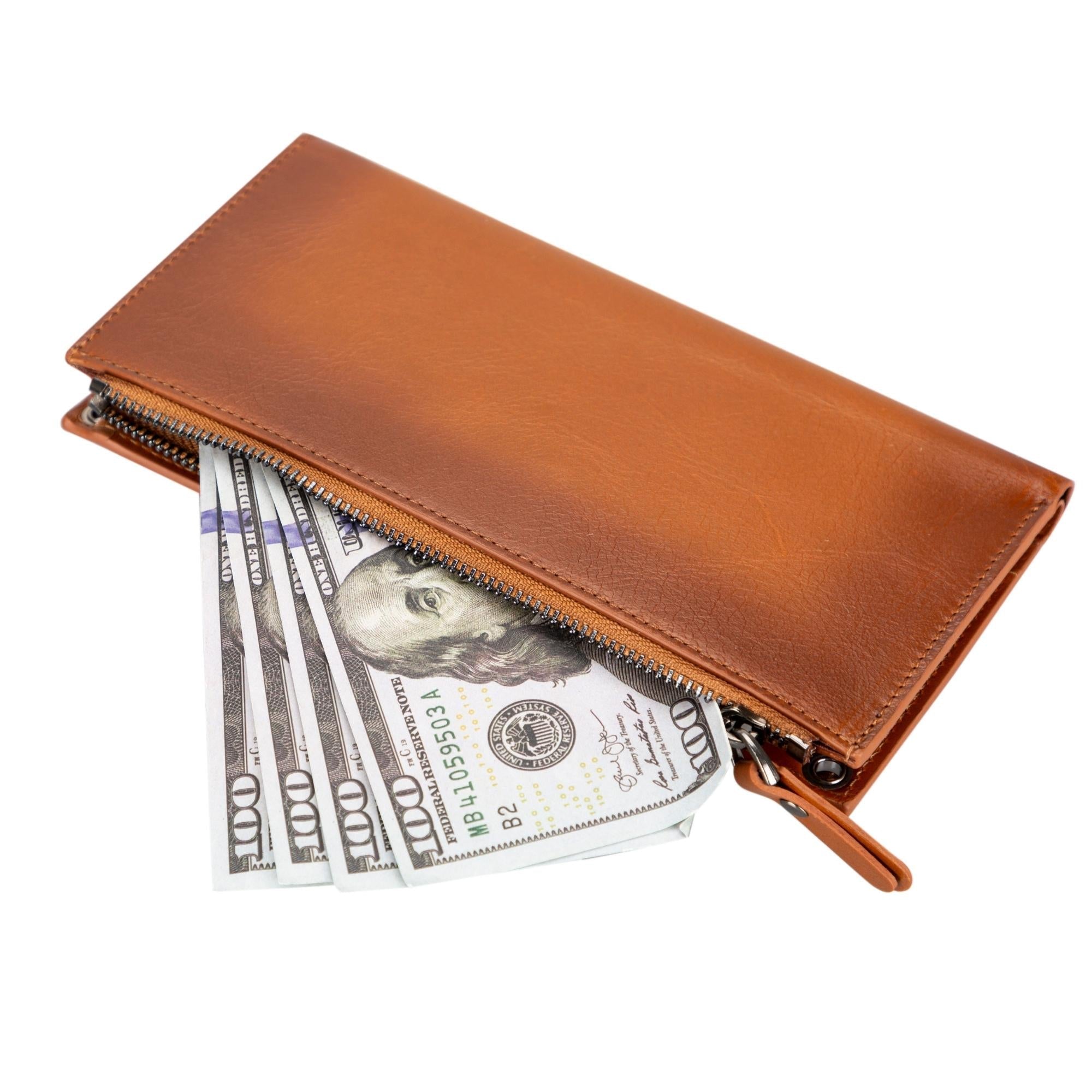 Kaycee Leather Women's Cell Phone Wallet with Strap - Be YOUnique