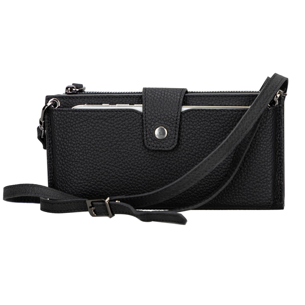 Kaycee Leather Women's Cell Phone Wallet with Strap - Be YOUnique