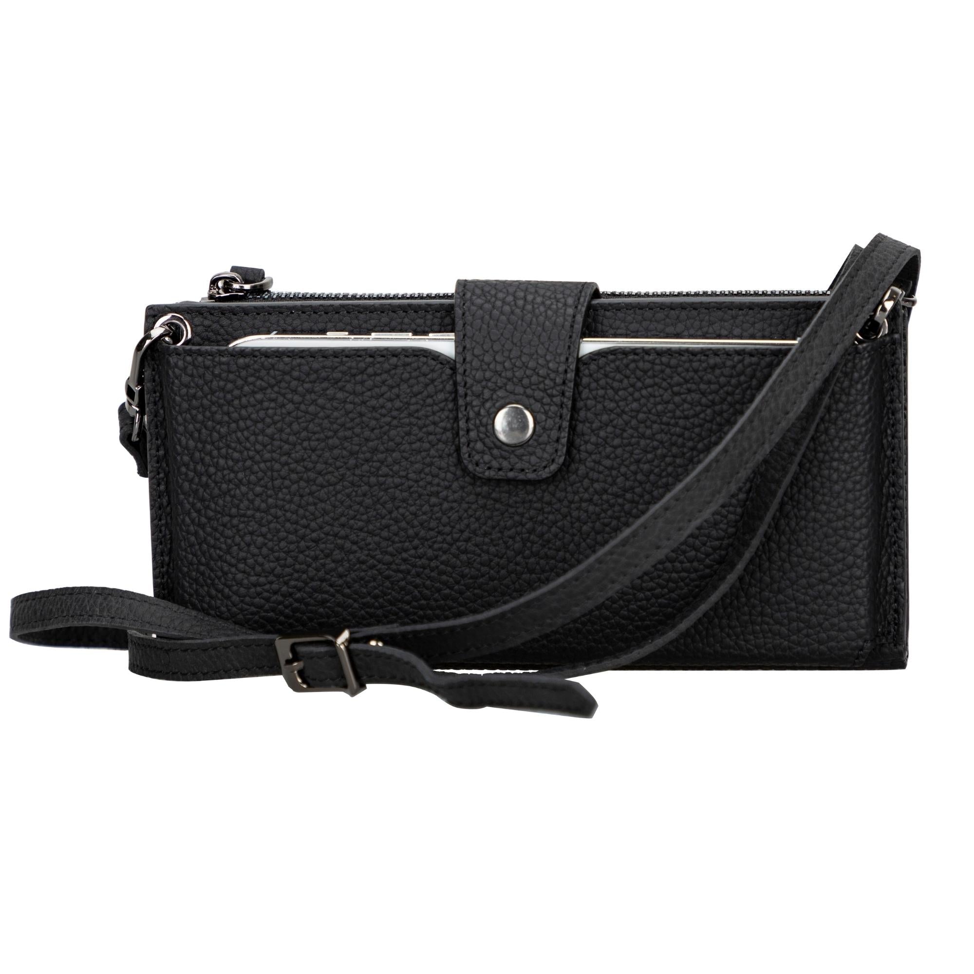 Kaycee Leather Women's Cell Phone Wallet with Strap - Be YOUnique