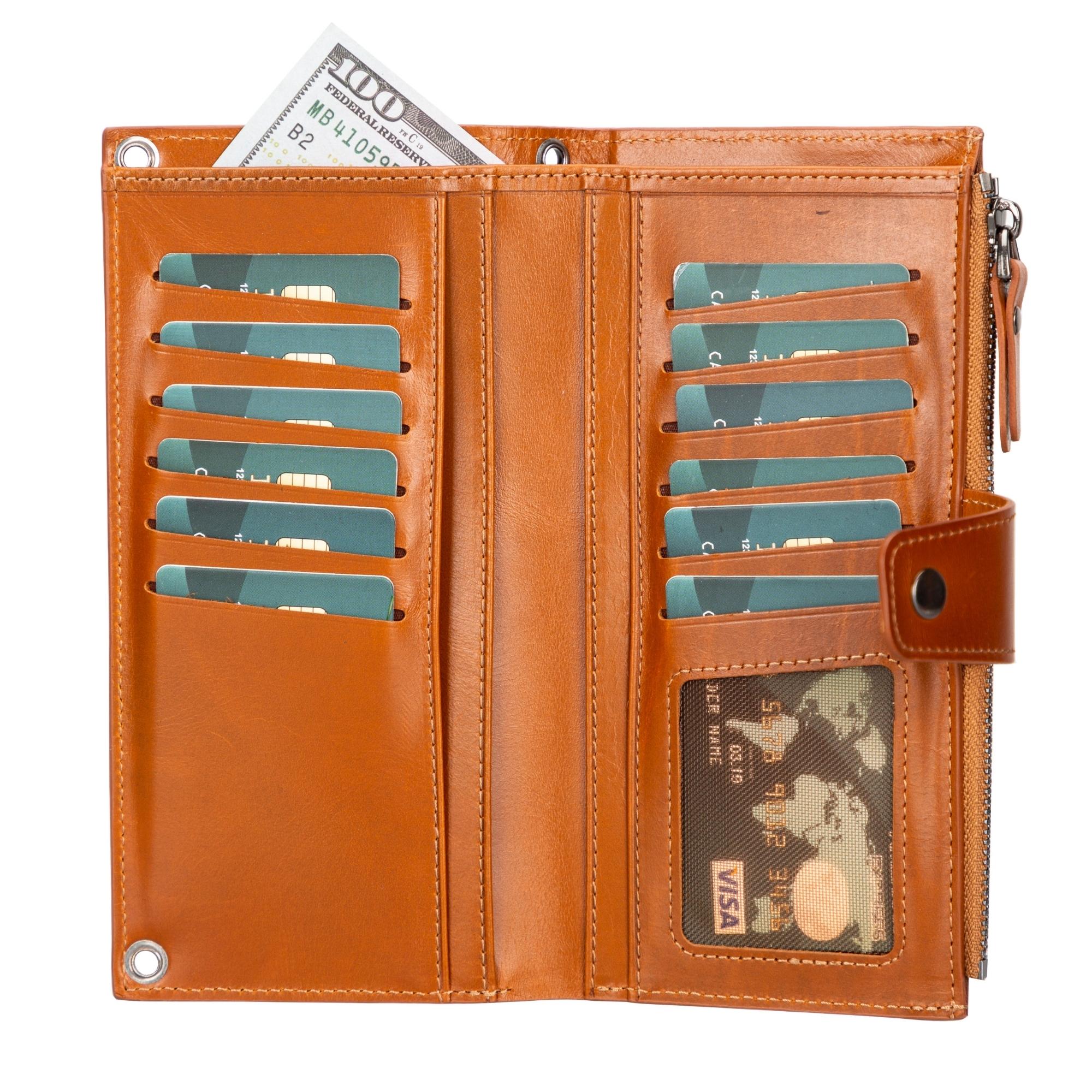 Kaycee Leather Women's Cell Phone Wallet with Strap - Be YOUnique