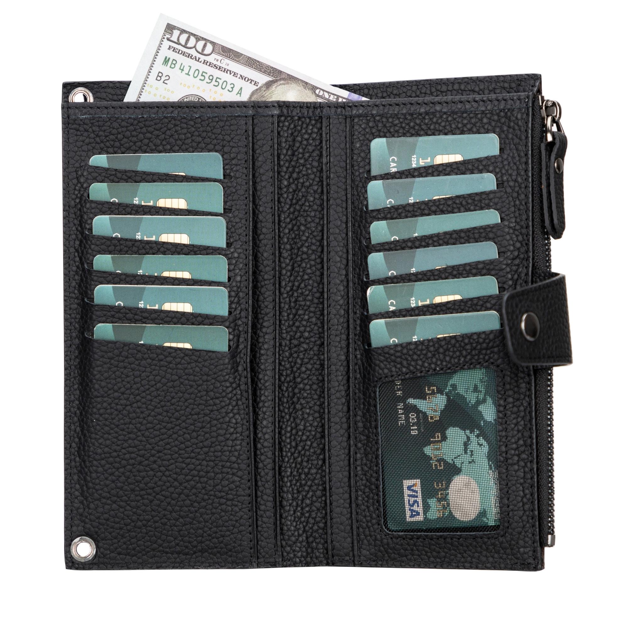 Kaycee Leather Women's Cell Phone Wallet with Strap - Be YOUnique