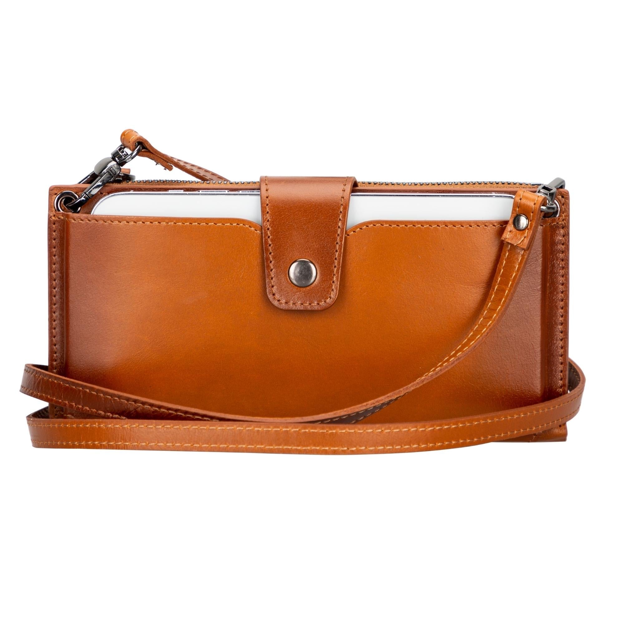Kaycee Leather Women's Cell Phone Wallet with Strap - Be YOUnique