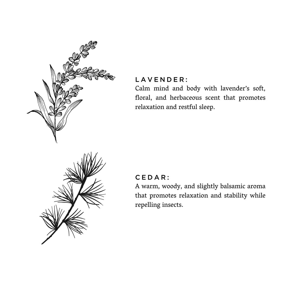 Lavender + Cedar Sachet Pouch - Cotton Natural - Be YOUnique