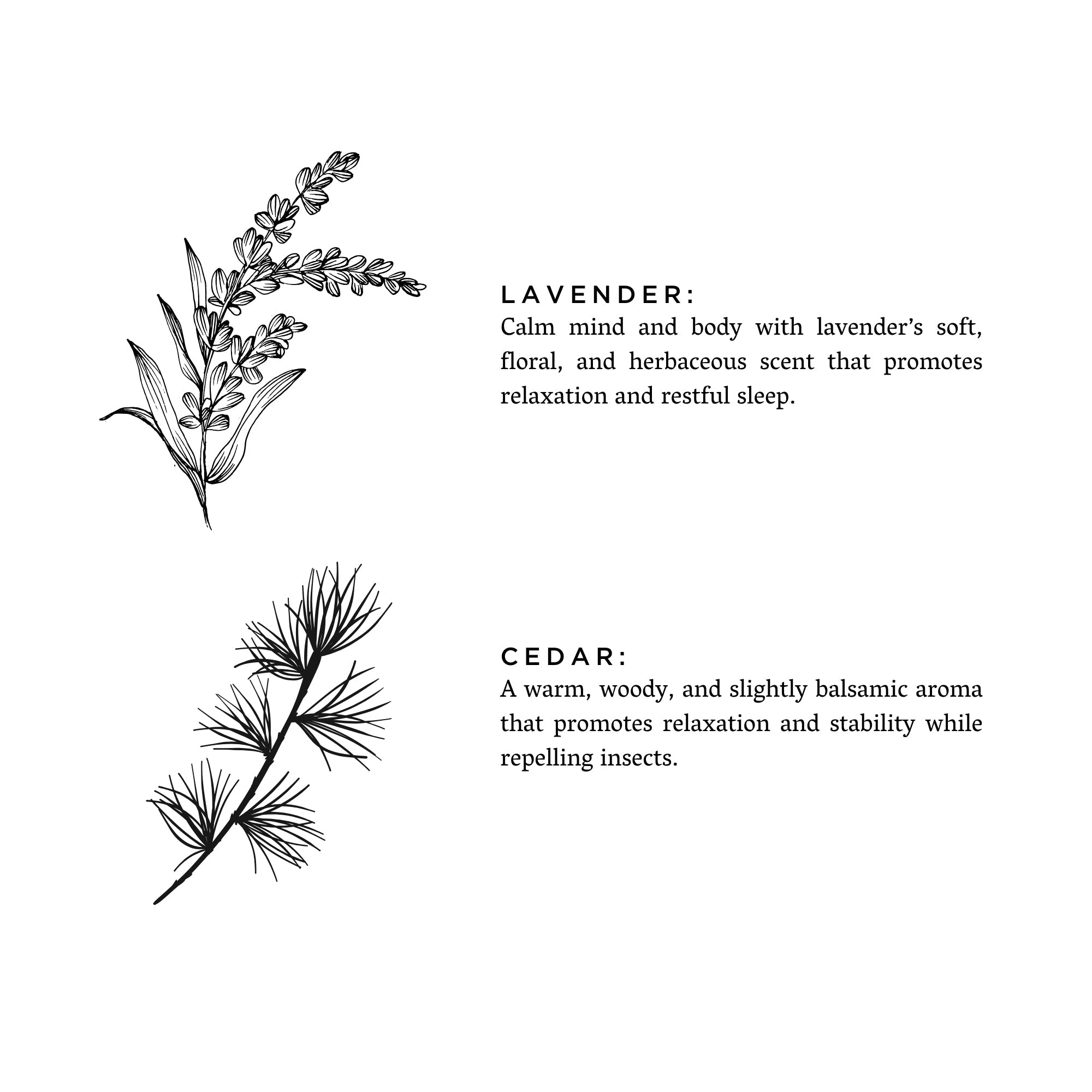 Lavender + Cedar Sachet Pouch - Cotton Natural - Be YOUnique