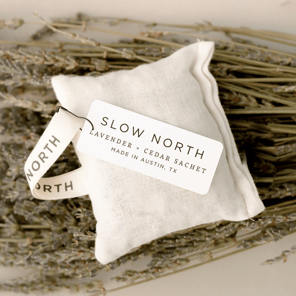 Lavender + Cedar Sachet Pouch - Cotton Natural - Be YOUnique