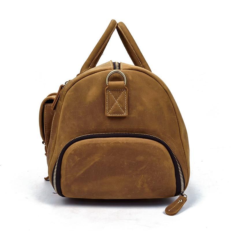 The Bard Weekender | Handmade Leather Duffle Bag - Be YOUnique