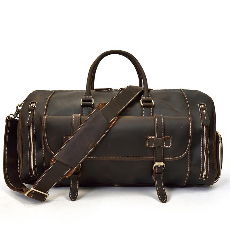 The Bard Weekender | Handmade Leather Duffle Bag - Be YOUnique