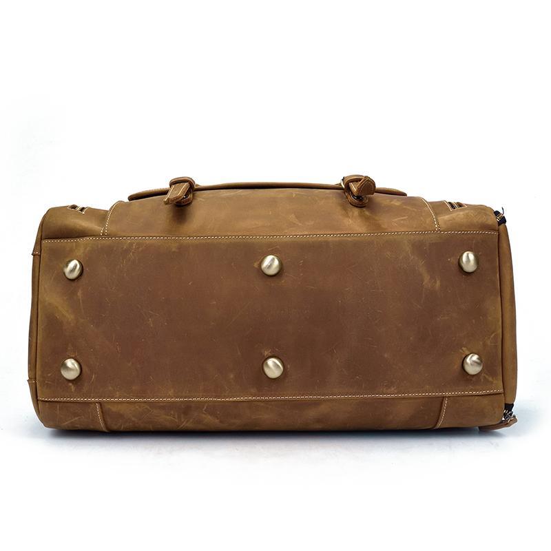 The Bard Weekender | Handmade Leather Duffle Bag - Be YOUnique