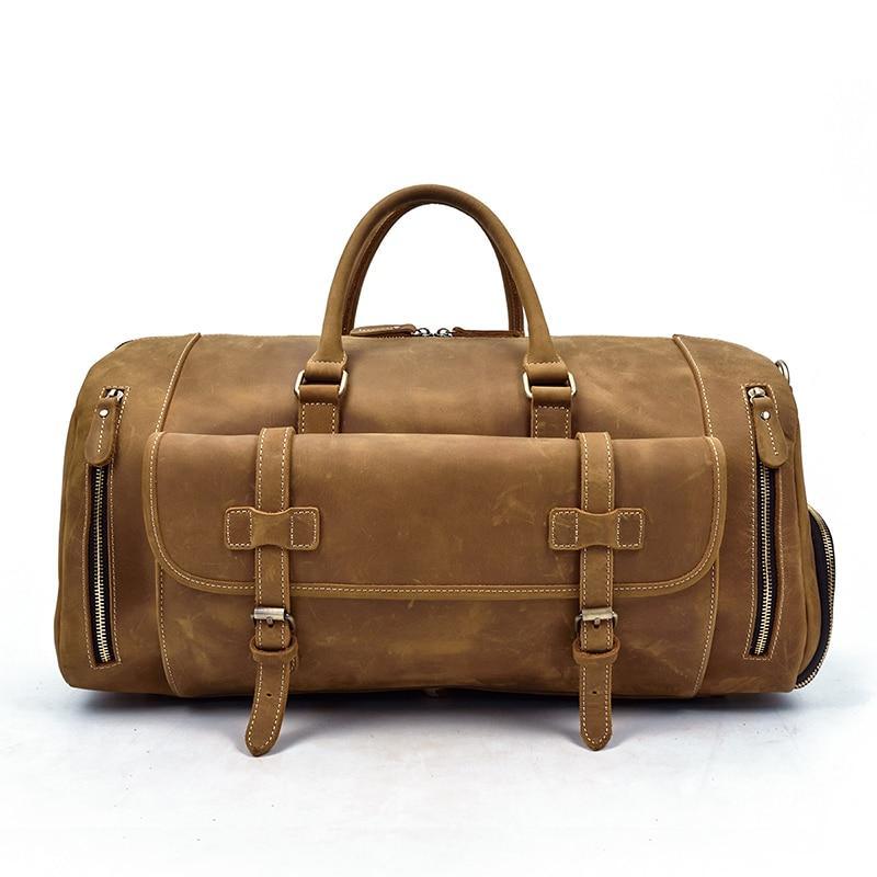 The Bard Weekender | Handmade Leather Duffle Bag - Be YOUnique