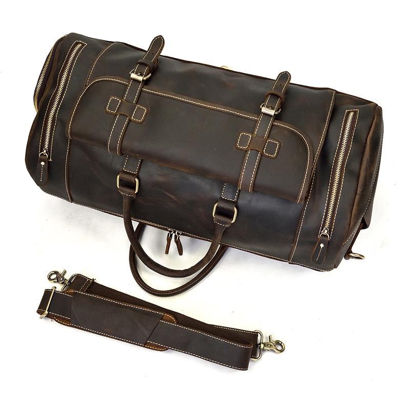 The Bard Weekender | Handmade Leather Duffle Bag - Be YOUnique