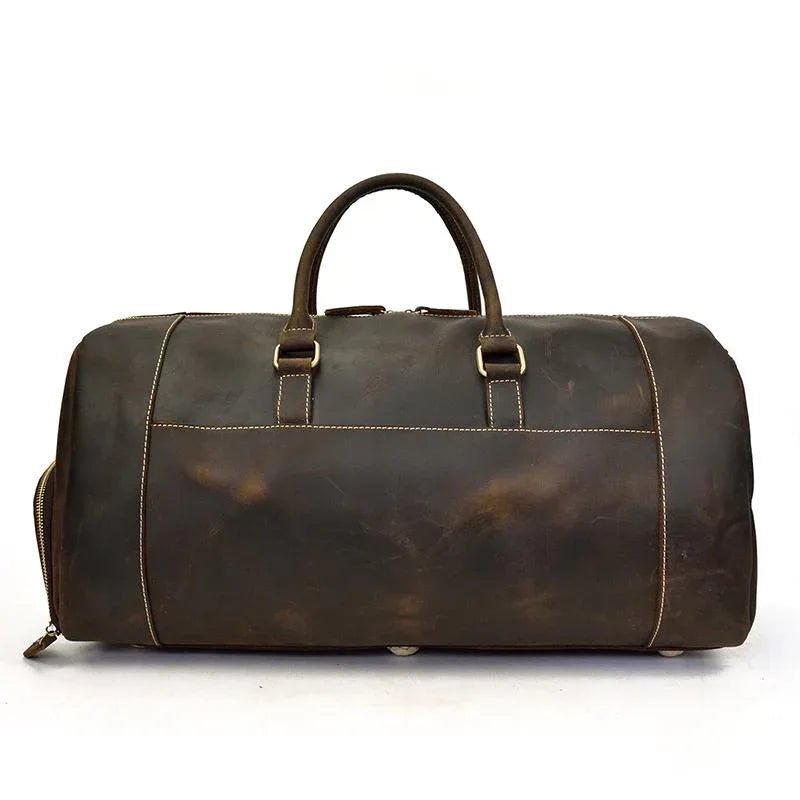 The Bard Weekender | Handmade Leather Duffle Bag - Be YOUnique