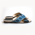 Mona Cross Strap Sandal - Sapphire Blue - Be YOUnique