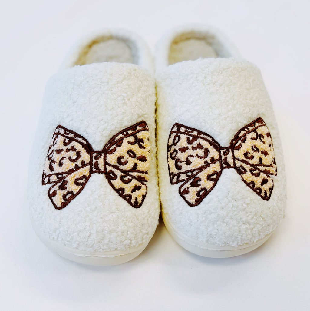Emily Bow Cozy Lounge Slippers - Be YOUnique