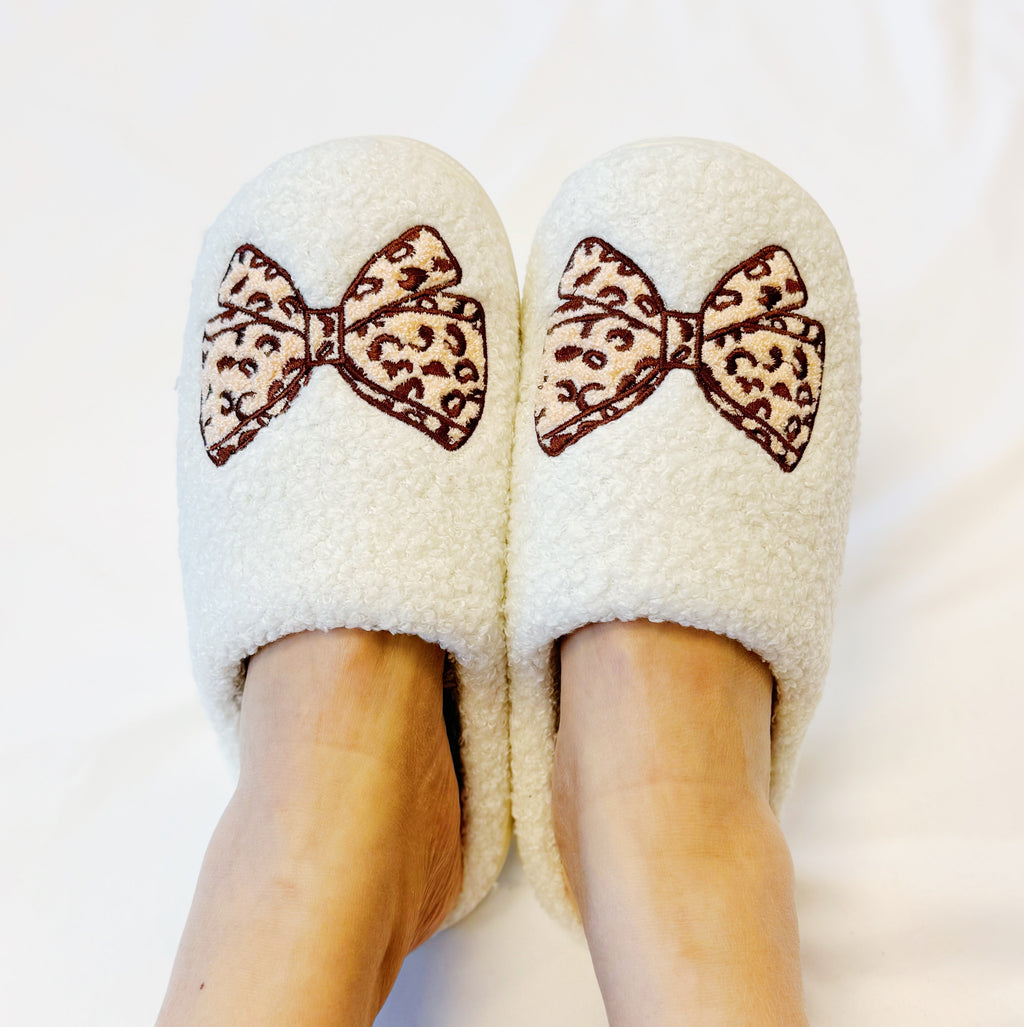 Emily Bow Cozy Lounge Slippers - Be YOUnique