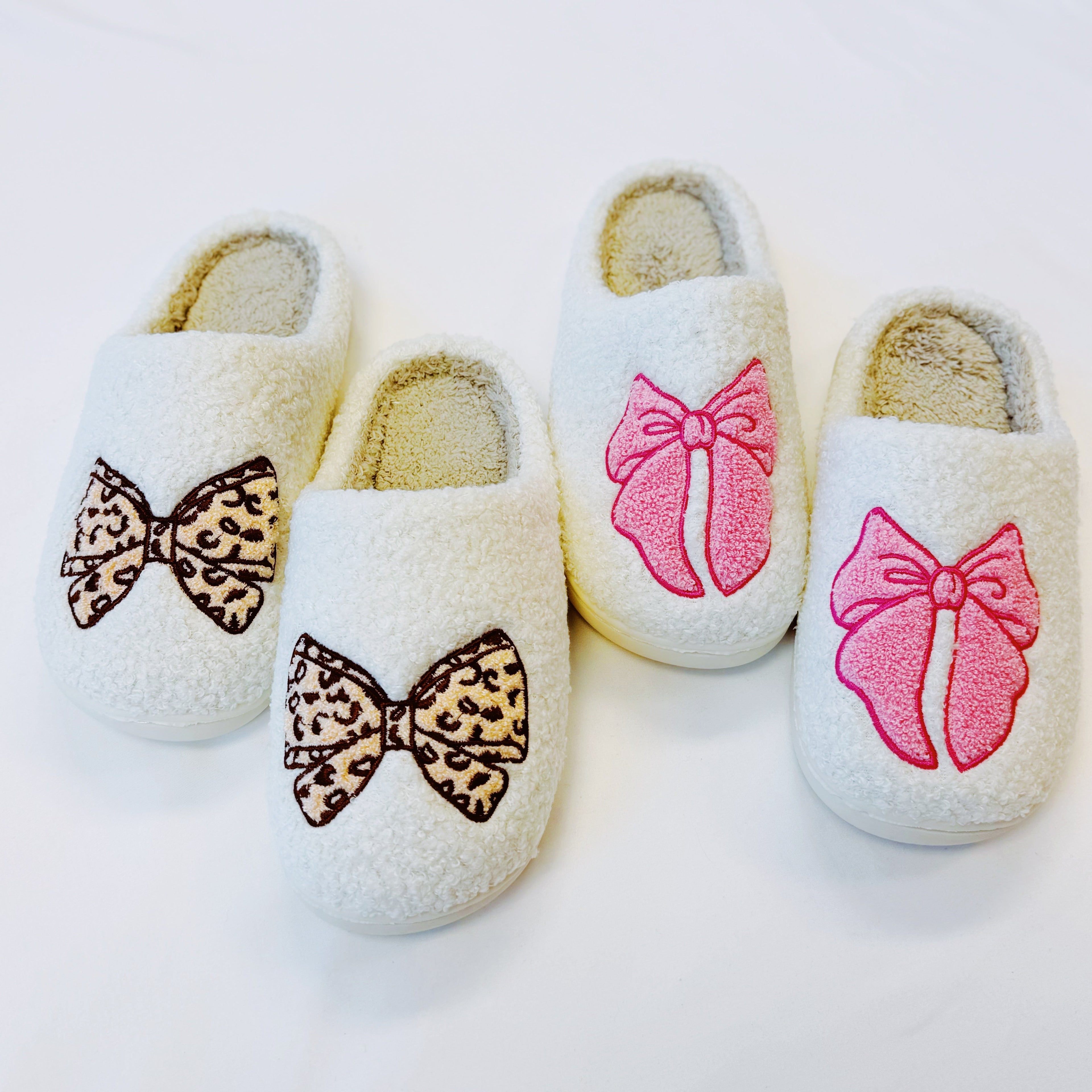 Emily Bow Cozy Lounge Slippers - Be YOUnique