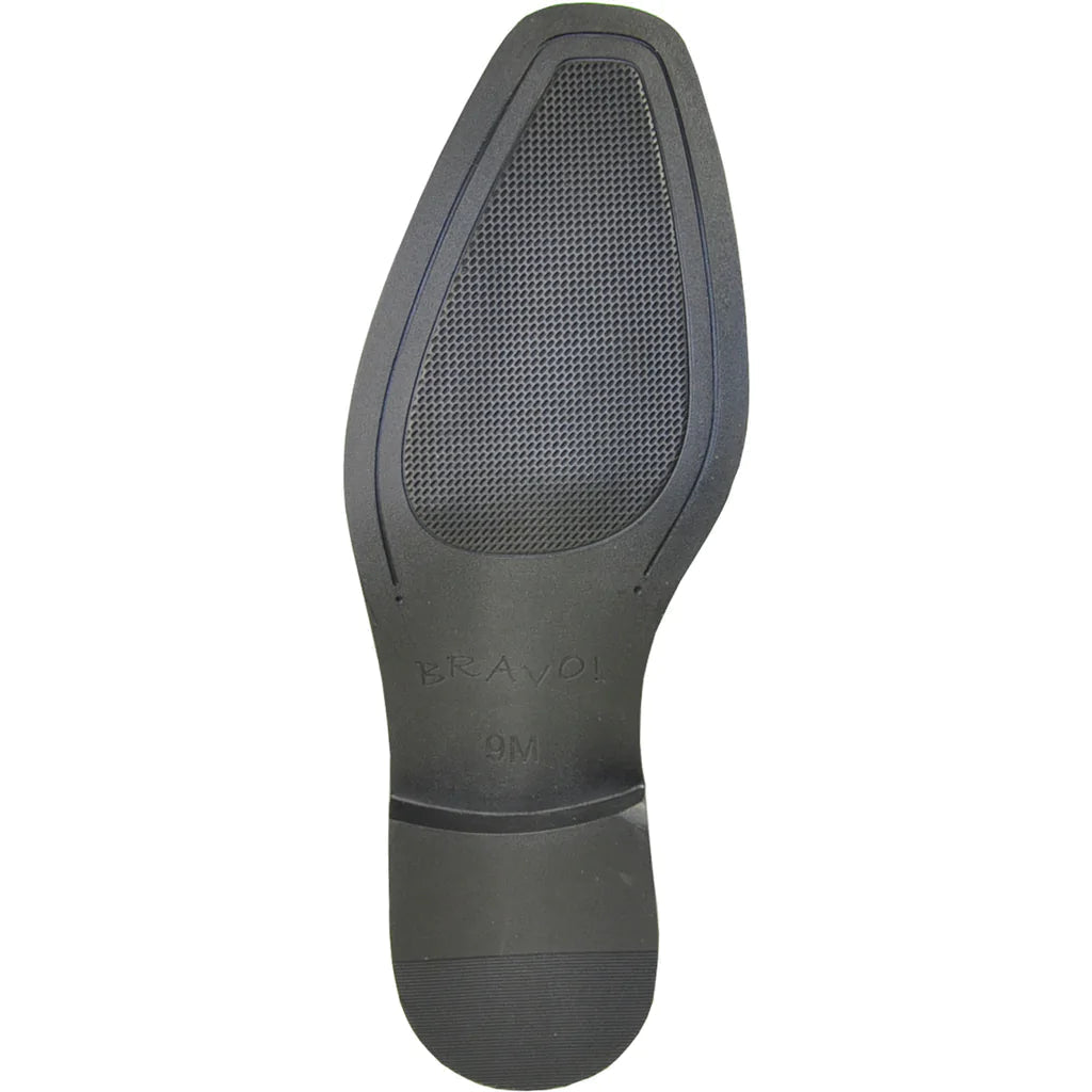 BRAVO Men Dress Shoe KING - 3 Wingtip Oxford Shoe Black - Be YOUnique