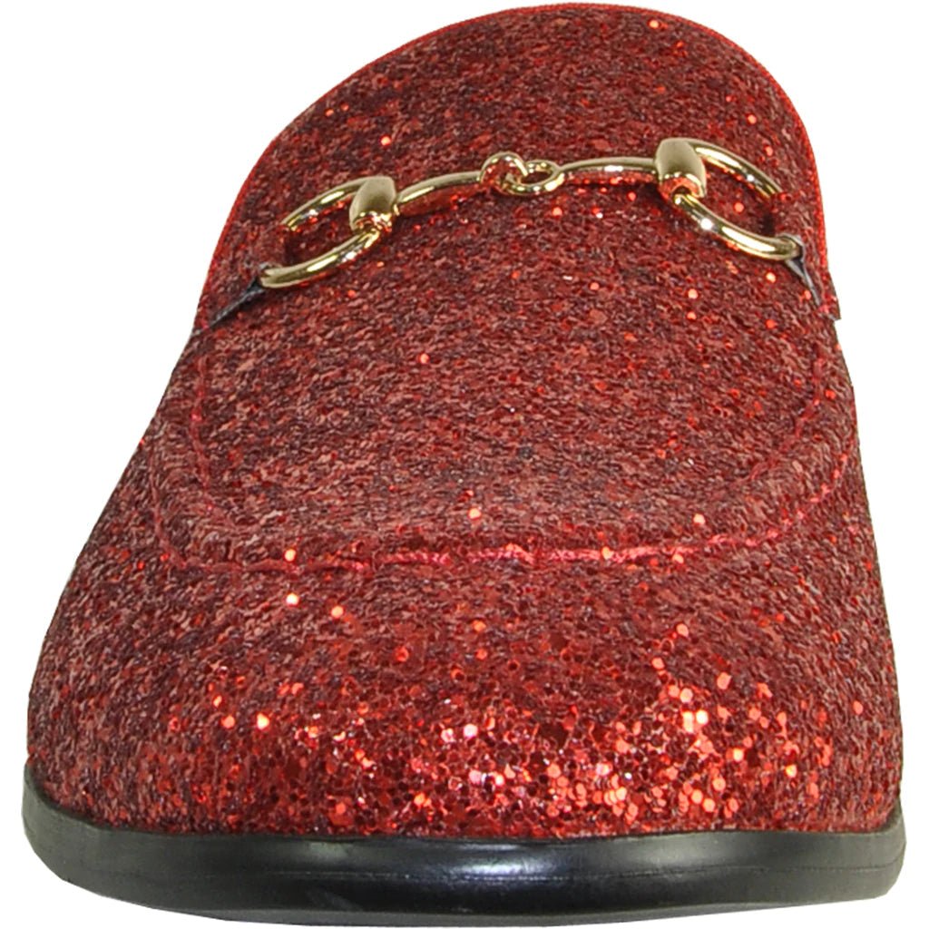 "Bravo" Red Glitter Tuxedo & Prom Shoes - Be YOUnique