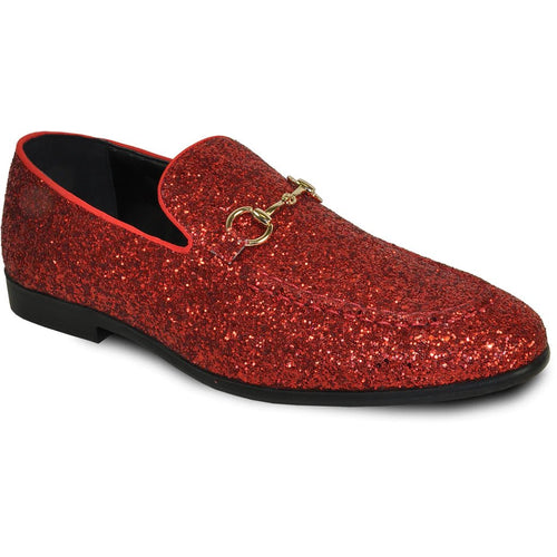 "Bravo" Red Glitter Tuxedo & Prom Shoes - Be YOUnique