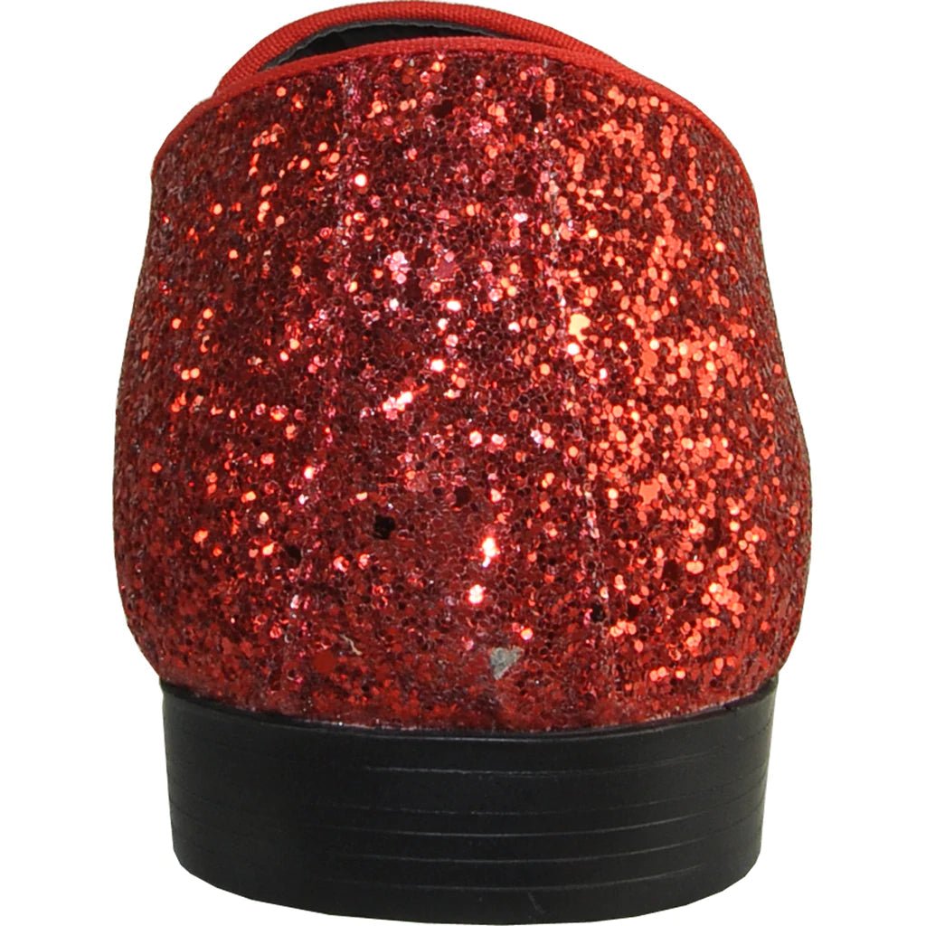 "Bravo" Red Glitter Tuxedo & Prom Shoes - Be YOUnique