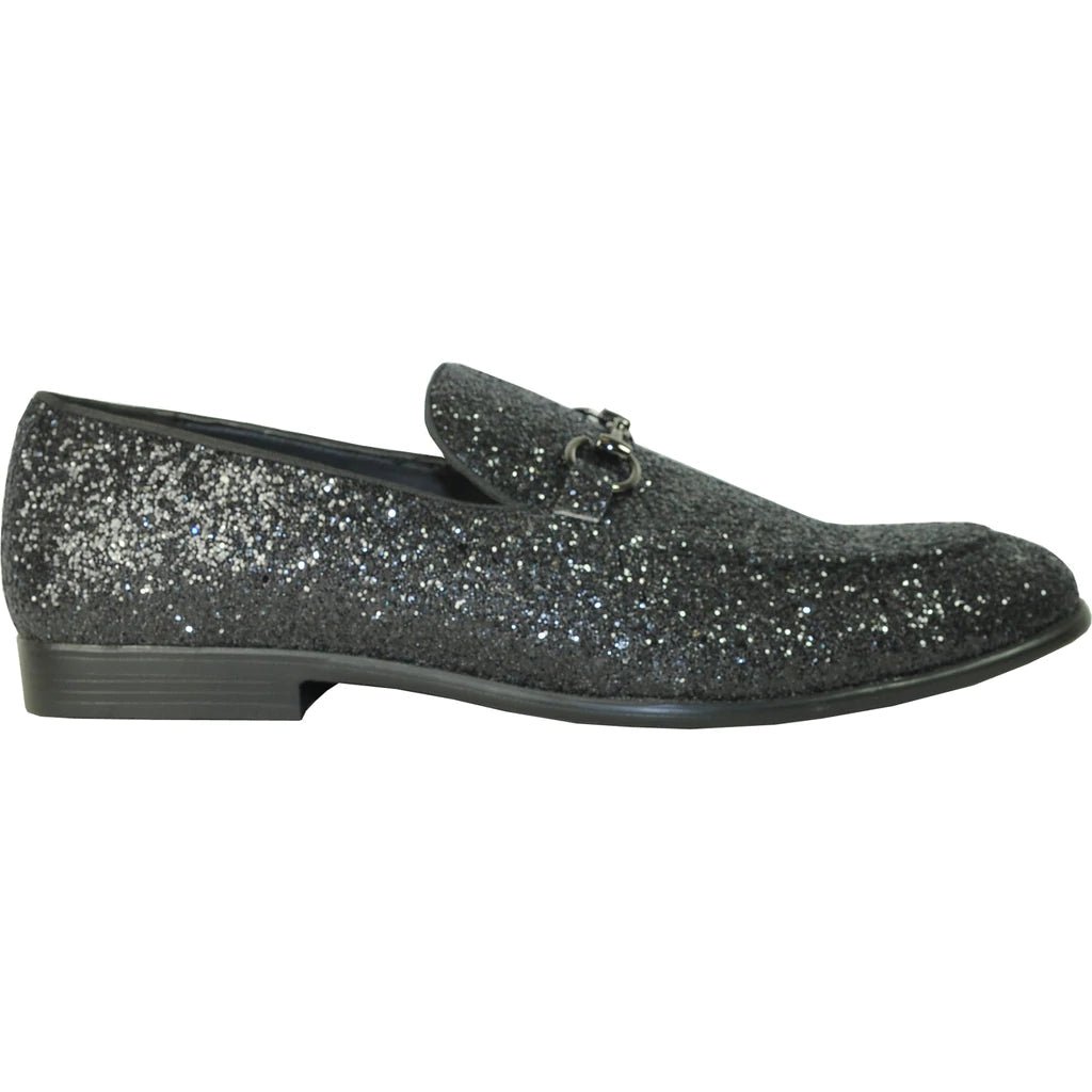 "Bravo1" Black Glitter Tuxedo & Prom Shoes - Be YOUnique