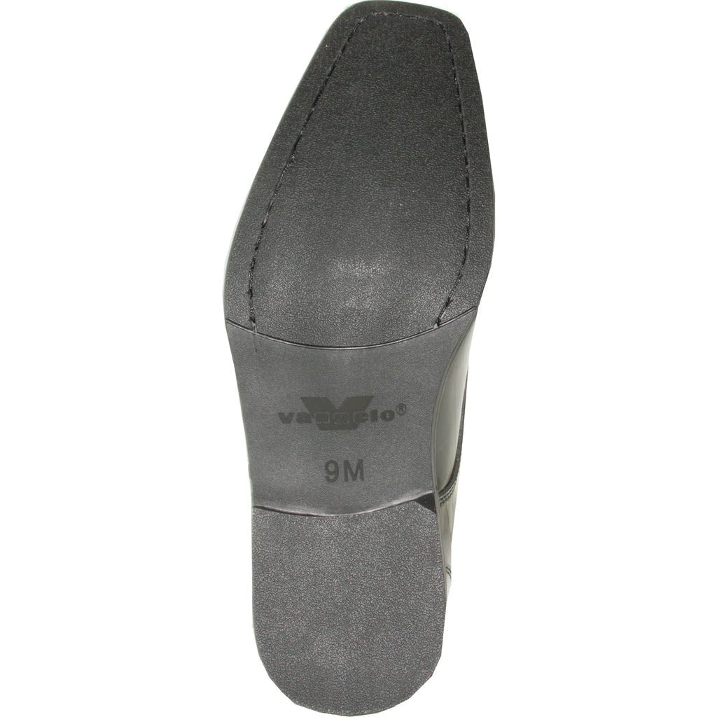 "Matteo" Black Vangelo Tuxedo Shoes - Be YOUnique