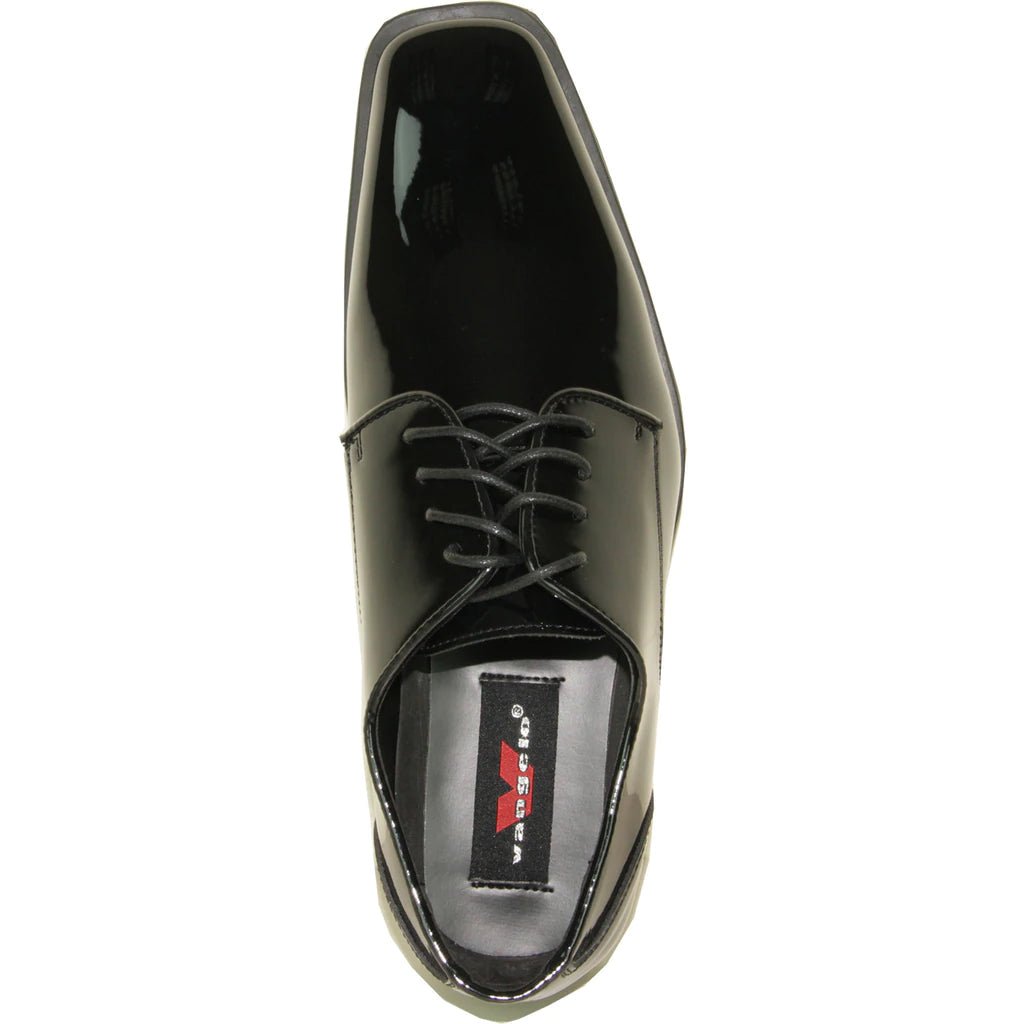 "Matteo" Black Vangelo Tuxedo Shoes - Be YOUnique