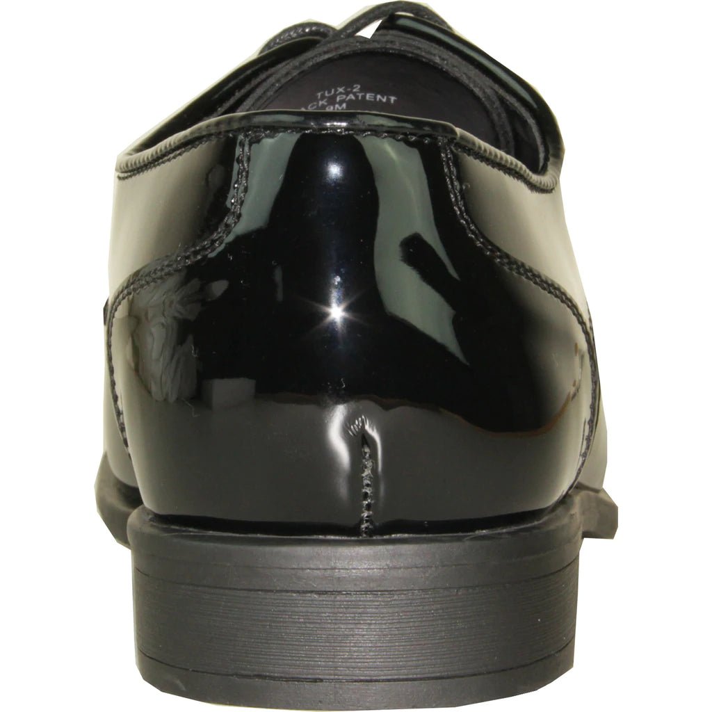 "Matteo" Black Vangelo Tuxedo Shoes - Be YOUnique