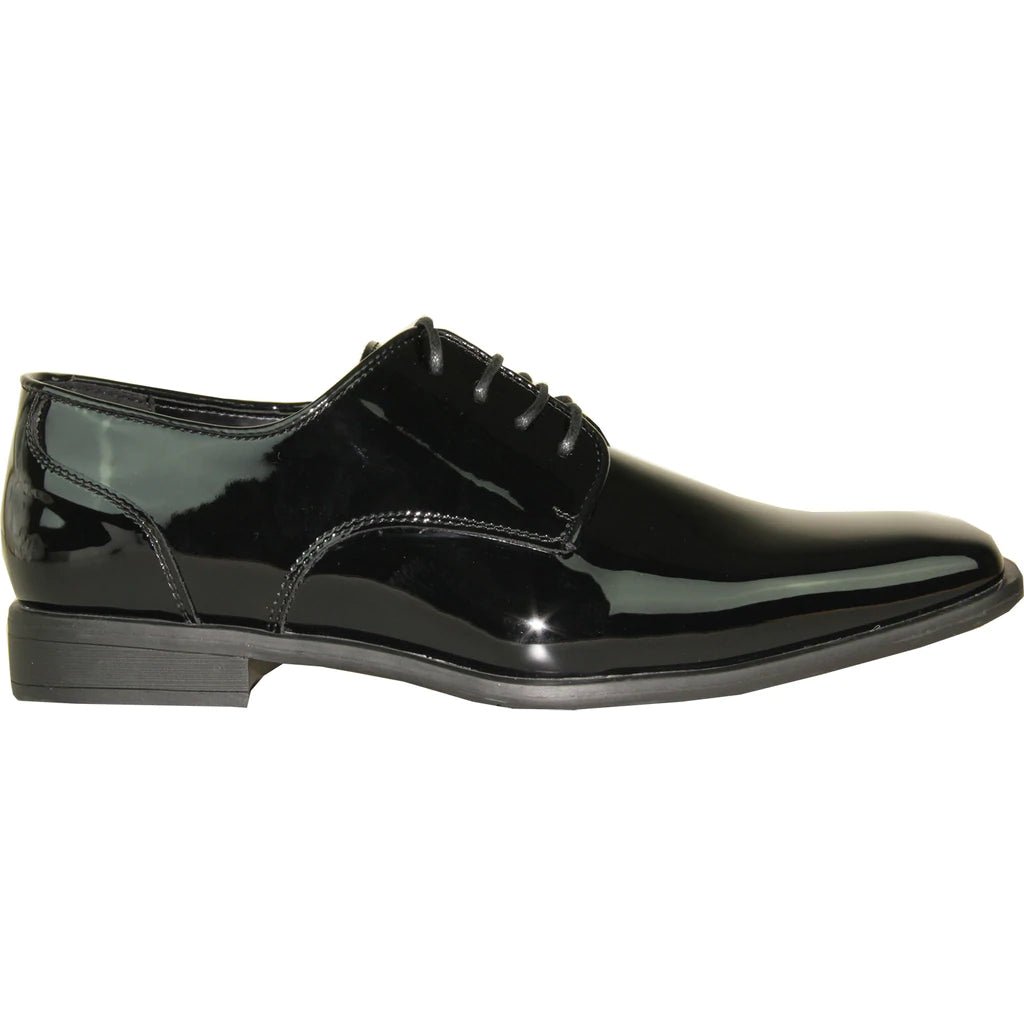 "Matteo" Black Vangelo Tuxedo Shoes - Be YOUnique