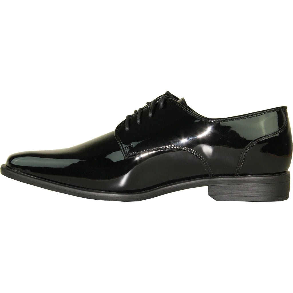 "Matteo" Black Vangelo Tuxedo Shoes - Be YOUnique