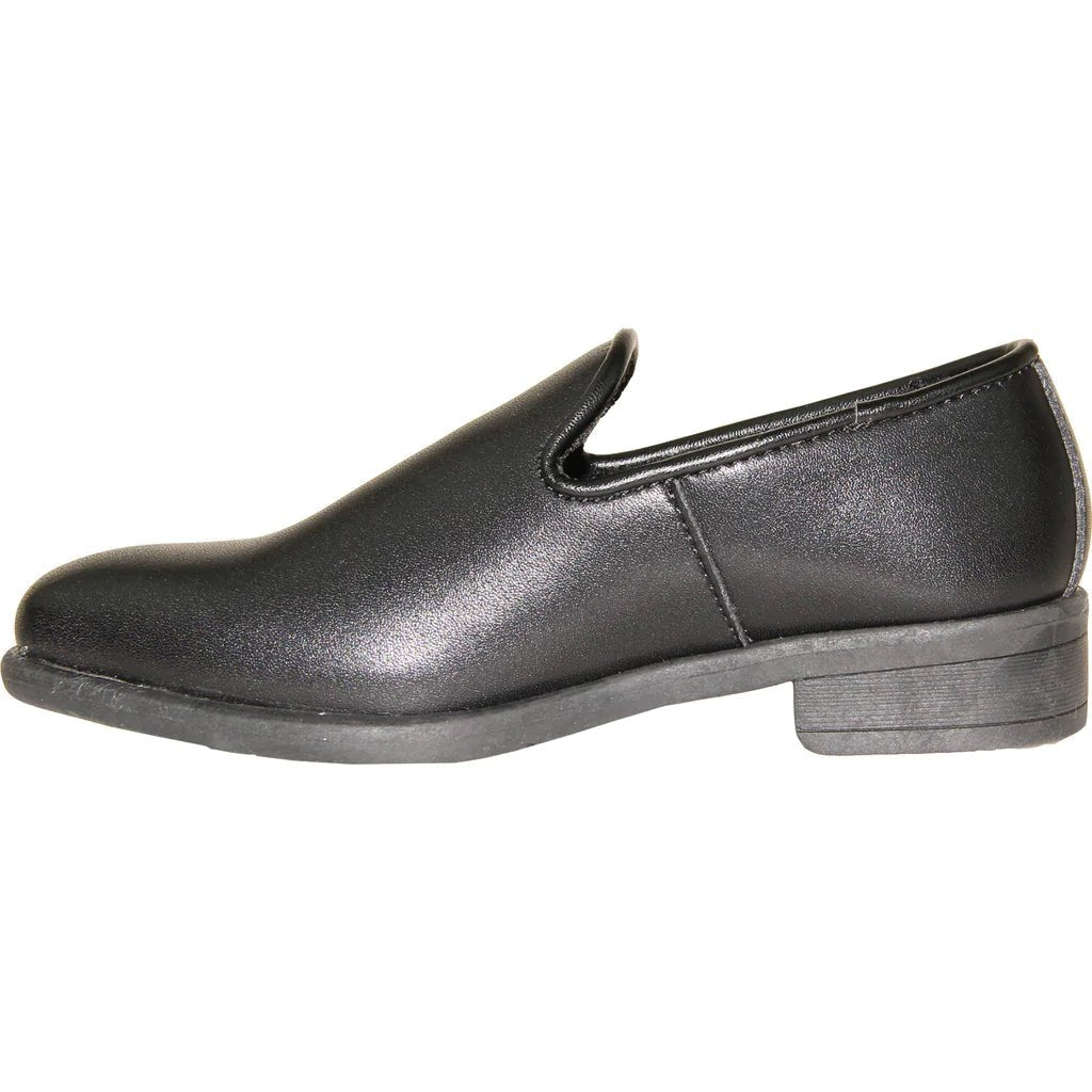 VANGELO Boy VALLO - 3KID Dress Shoe Formal Tuxedo for Prom & Wedding Black Matte - Be YOUnique