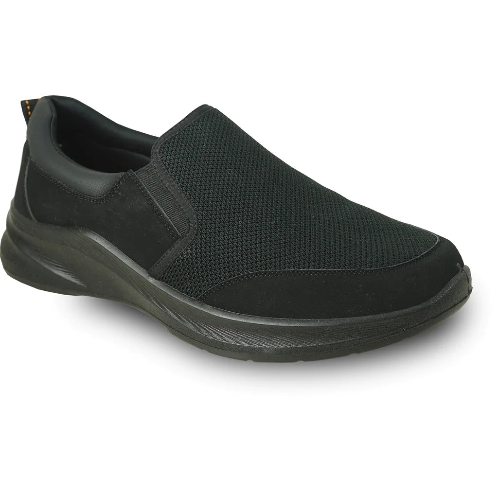 VANGELO Men Slip Resistant Shoe JIMMY - 2 Black - Be YOUnique